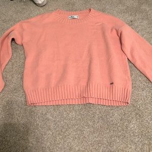 Hollister coral sweater